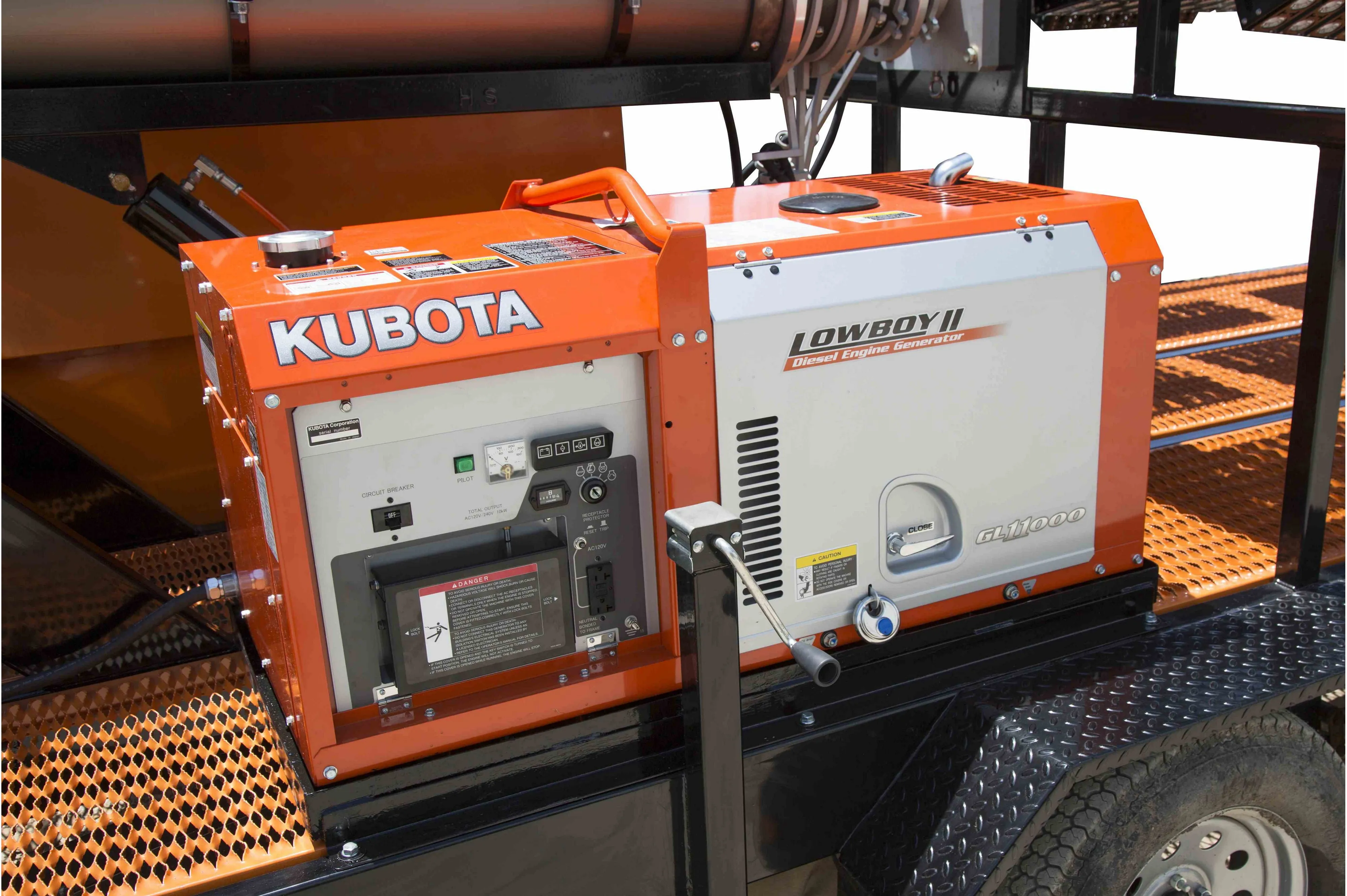 Larson Electronics 50' Pneumatic Megatower™ on 21 Foot Trailer - 11KW Genset - 110 Gallons - Lights NOT Included