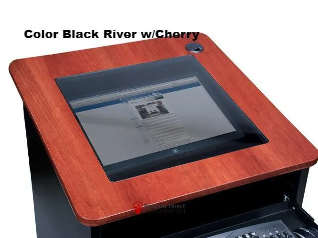 LCD Digital Display Lectern DVP2627-BB Down View Computer - FREE SHIPPING!