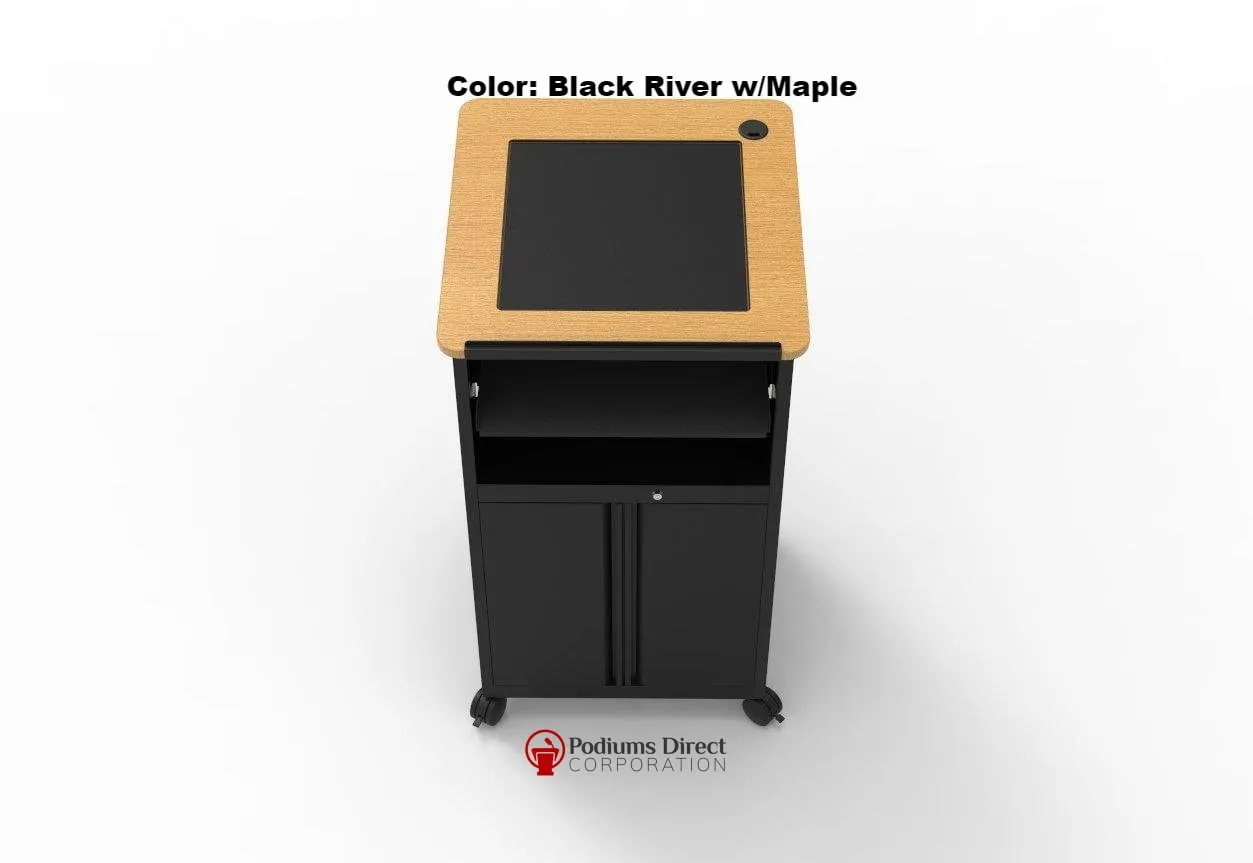 LCD Digital Display Lectern DVP2627-BB Down View Computer - FREE SHIPPING!