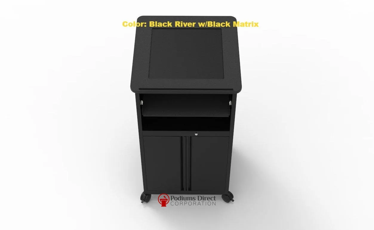 LCD Digital Display Lectern DVP2627-BB Down View Computer - FREE SHIPPING!
