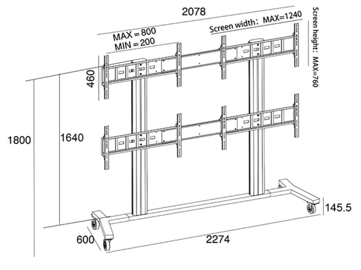 LCD Video Floor Stand (VS-F4)