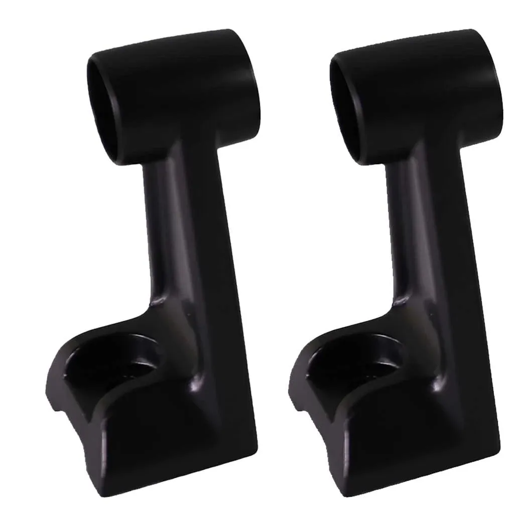 Light Bar Mounting Brackets - Cast Aluminum - Black Housing