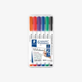 LUMOCOLOR WHITEBOARD MARKERS 1.0 // SET OF 6 W. 1 MM TIP