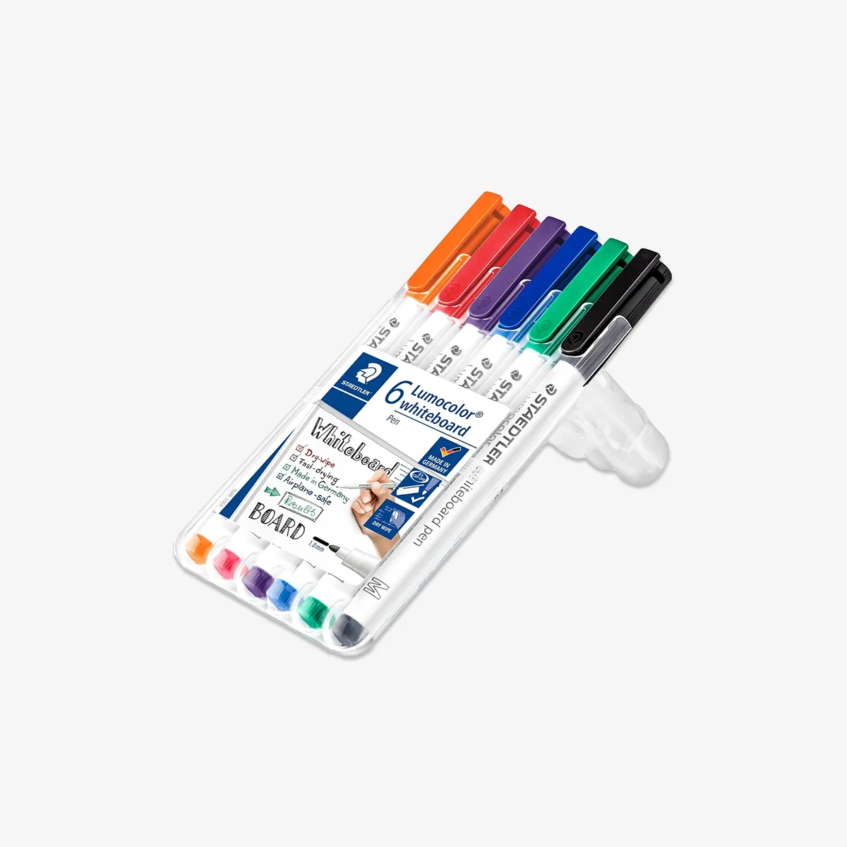 LUMOCOLOR WHITEBOARD MARKERS 1.0 // SET OF 6 W. 1 MM TIP