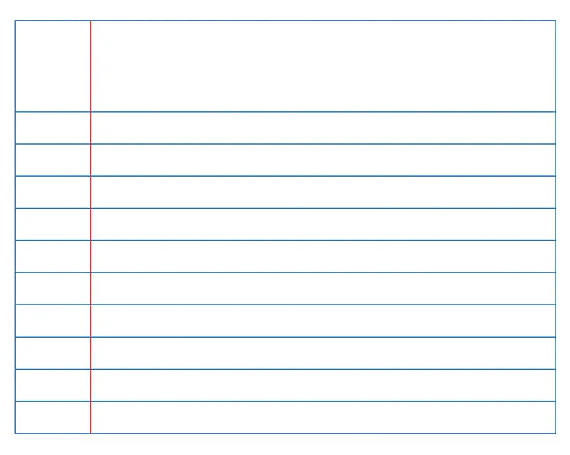 Magnetic Notebook Paper