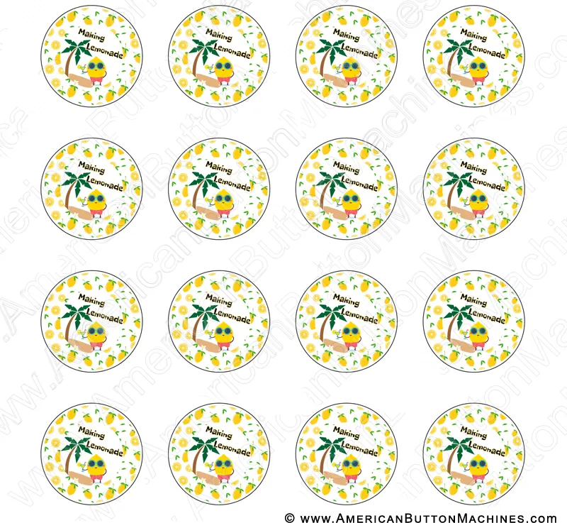 Making Lemonade - Digital Download for Buttons