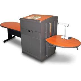Marvel MVLTPM4830CHDT Peninsula Table/Lectern - Steel Door - Cherry
