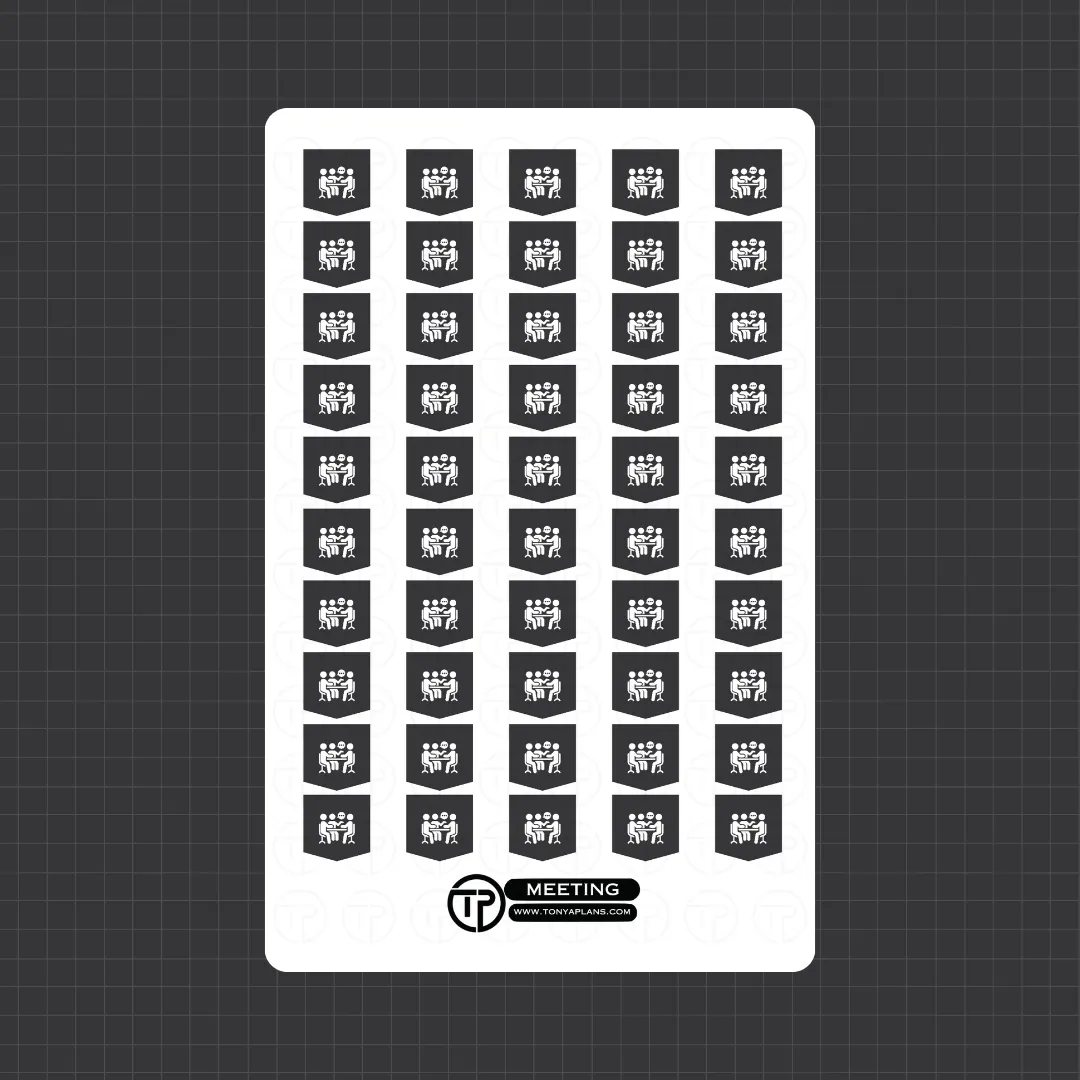 Meeting - Planner Stickers