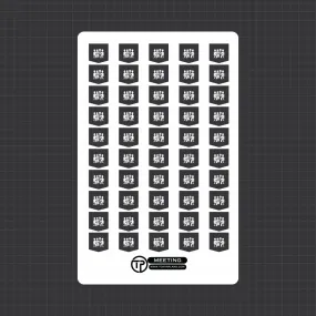 Meeting - Planner Stickers