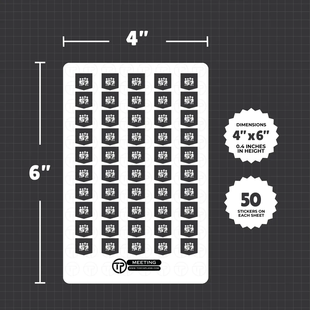 Meeting - Planner Stickers