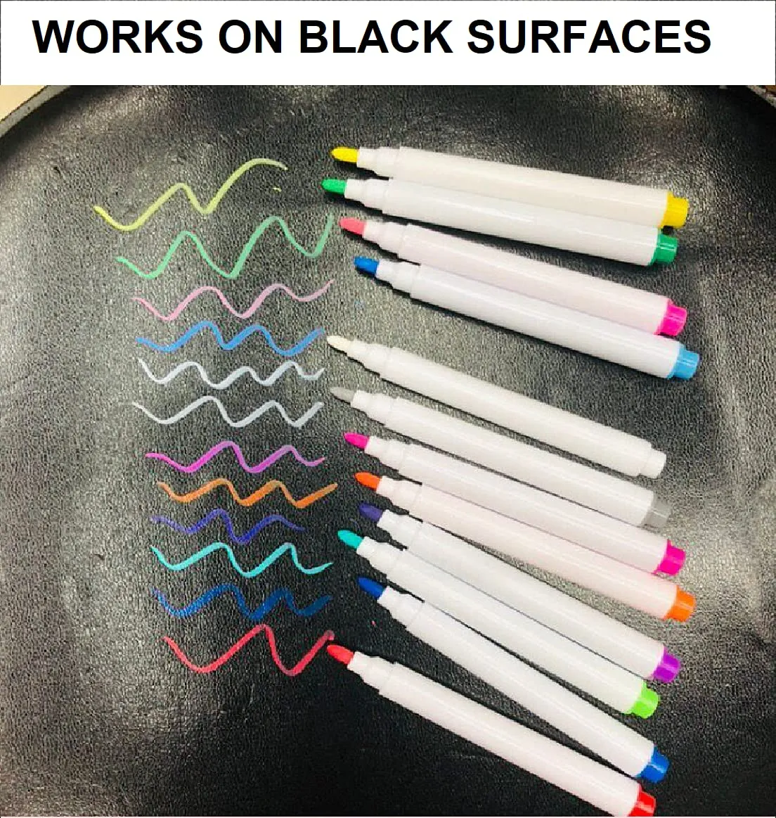 Mini Liquid Chalk Markers - 12 Colors