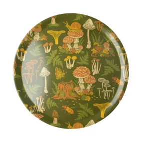 Mustard Beetle 15” Birch Laminated Mushroom Woodland Tray