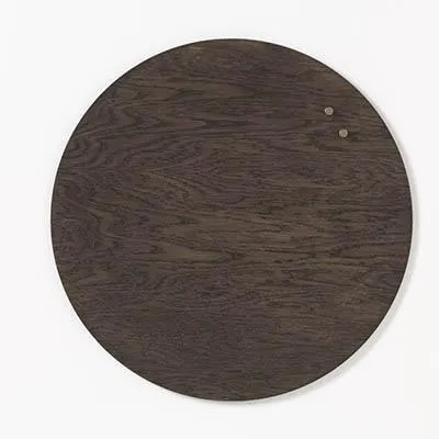 Naga Nord Magnetic Glassboard Round 450Mm Walnut Veneer