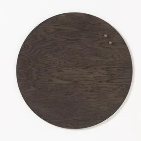 Naga Nord Magnetic Glassboard Round 450Mm Walnut Veneer