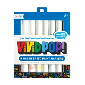 Ooly Vivid Pop 8 Opaque Water Based Acrylic Paint Markers Stationary Art and craft for kids 8yrs 