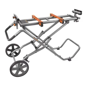 Open Box -  RIDGID AC9946 Universal Mobile Miter Saw Stand with Mounting Braces