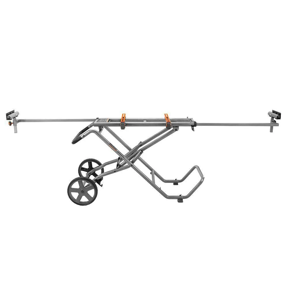 Open Box -  RIDGID AC9946 Universal Mobile Miter Saw Stand with Mounting Braces