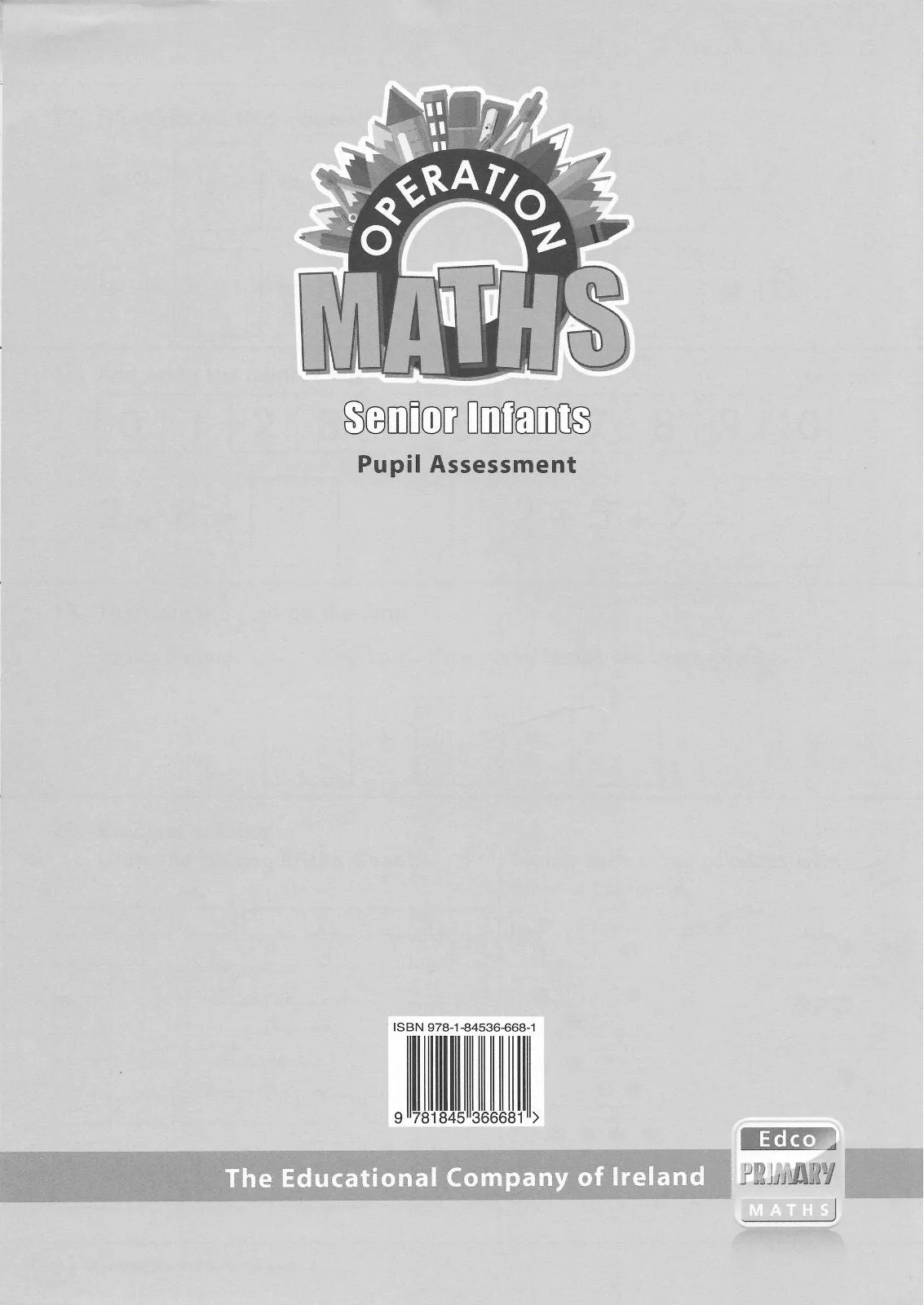 Operation Maths B - Senior Infant Pack