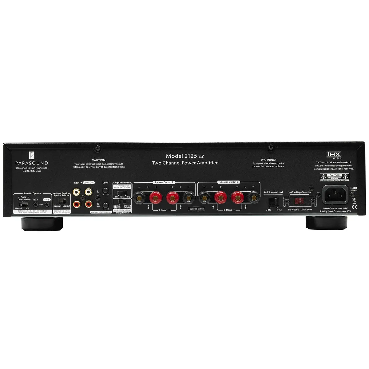 Parasound NewClassic 2125 v.2 Two Channel Power Amplifier