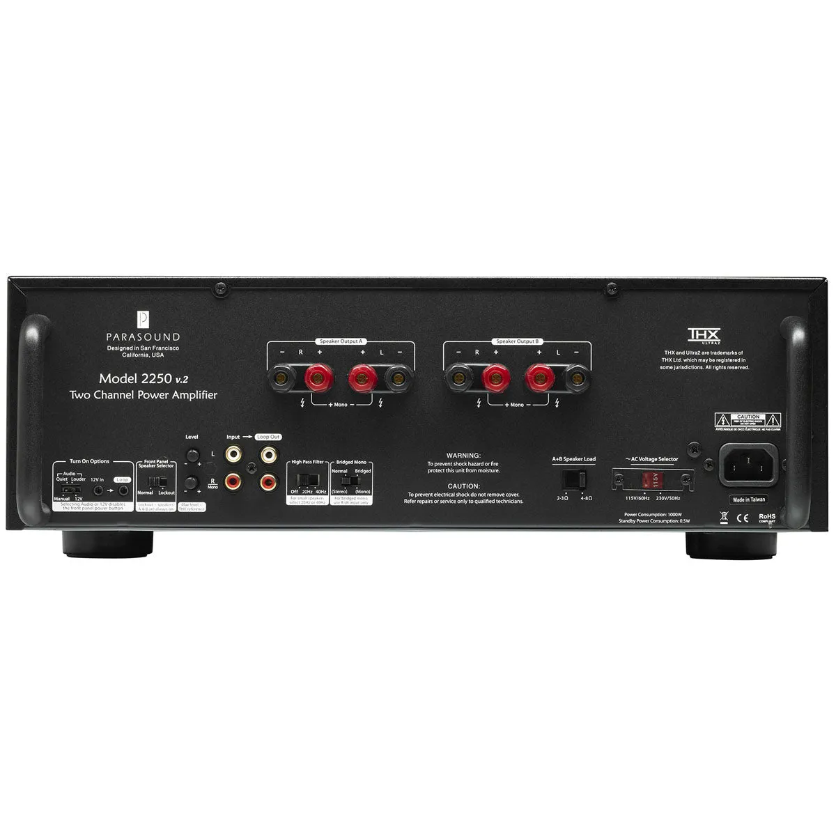 Parasound NewClassic 2250 v.2 Two Channel Power Amplifier