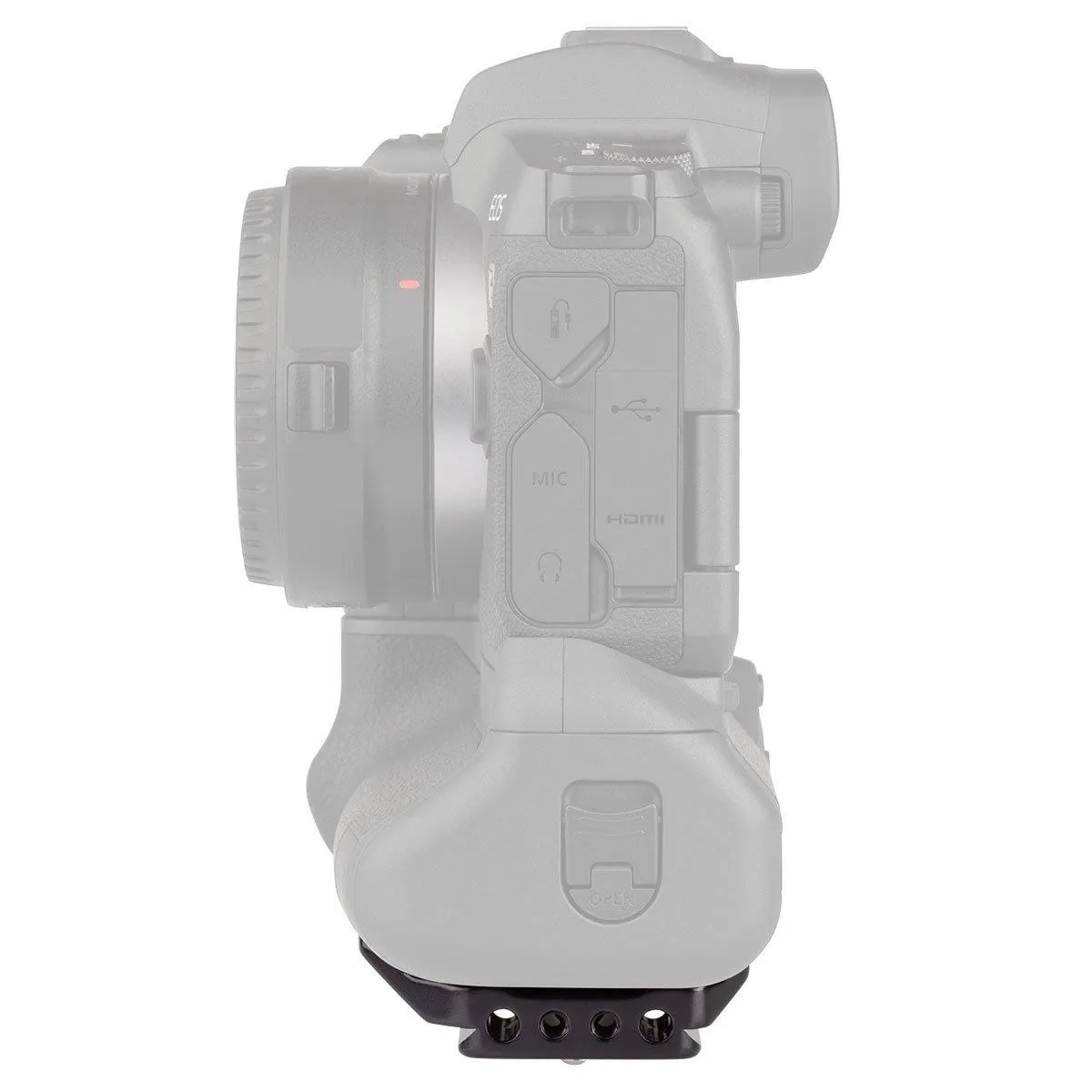 PBCBGE22 Canon EOS-R Battery Grip Arca-Swiss type Plate For Flash Brackets, L-Brackets, Handles, Straps