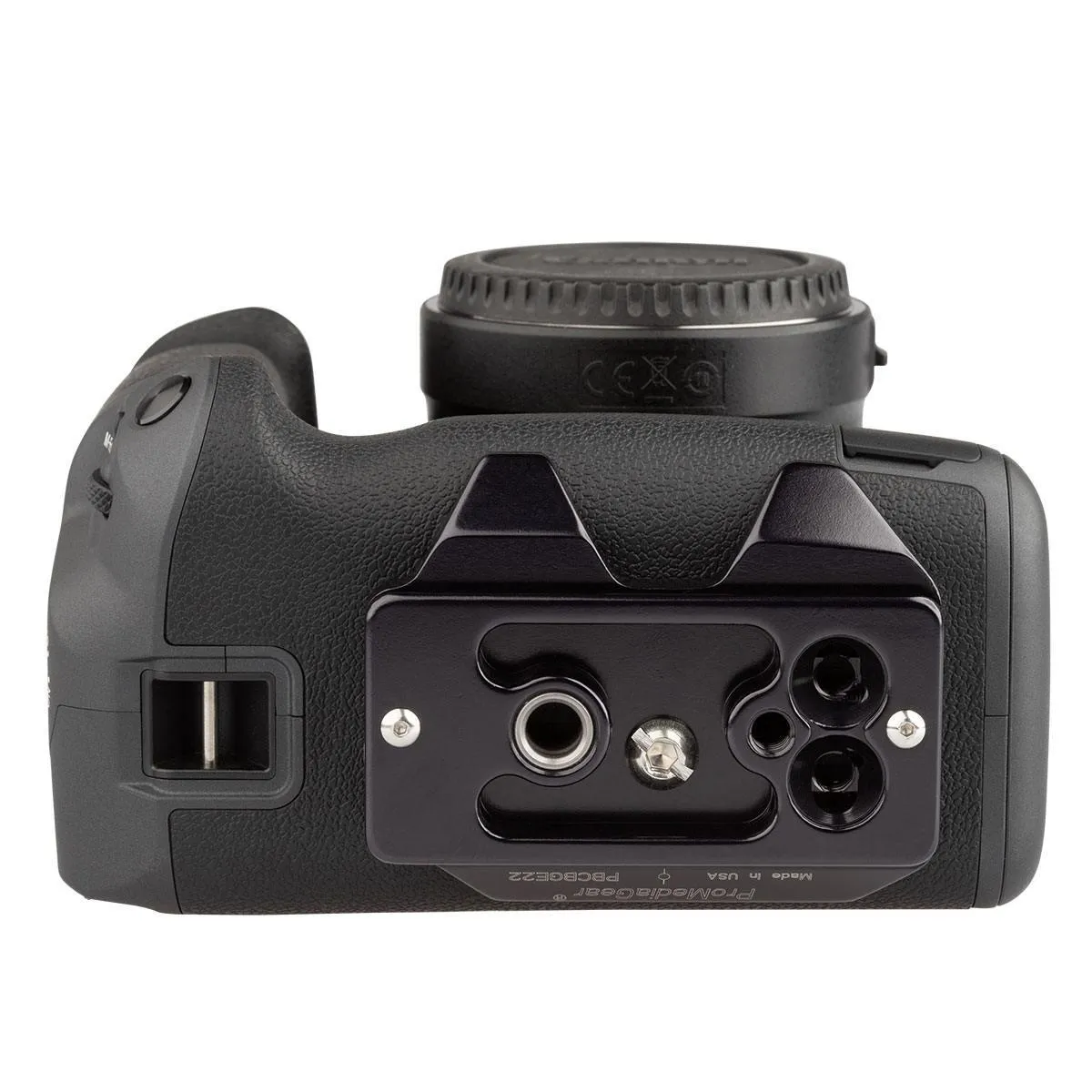 PBCBGE22r56 Canon R5 & R6 Battery Grip Arca-Swiss type Plate For Flash Brackets, L-Brackets, Handles, Straps