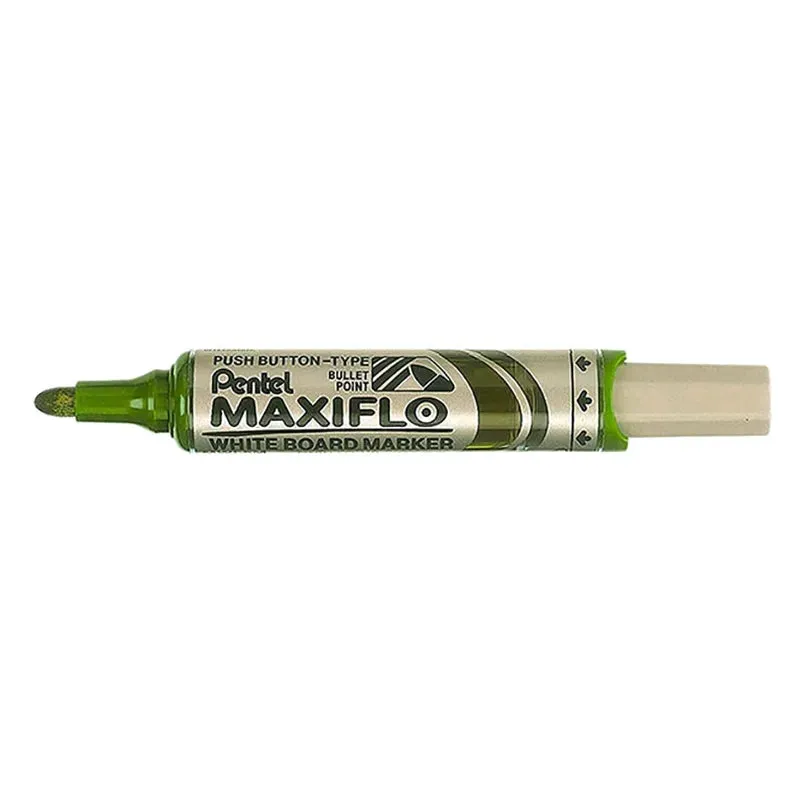 Pentel Maxiflo White Board Marker Bullet Tip Greeb