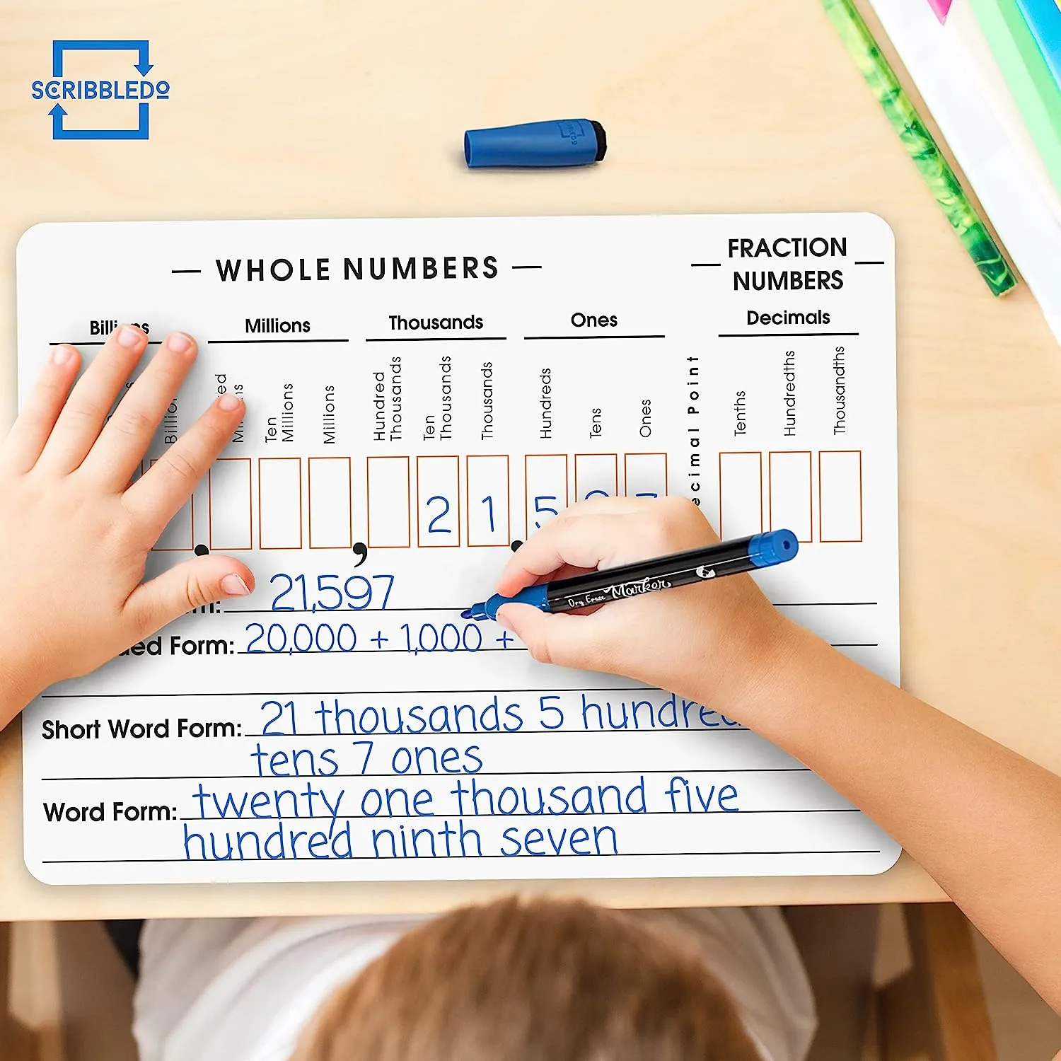 Place Value Double Sided Board 9"x12"