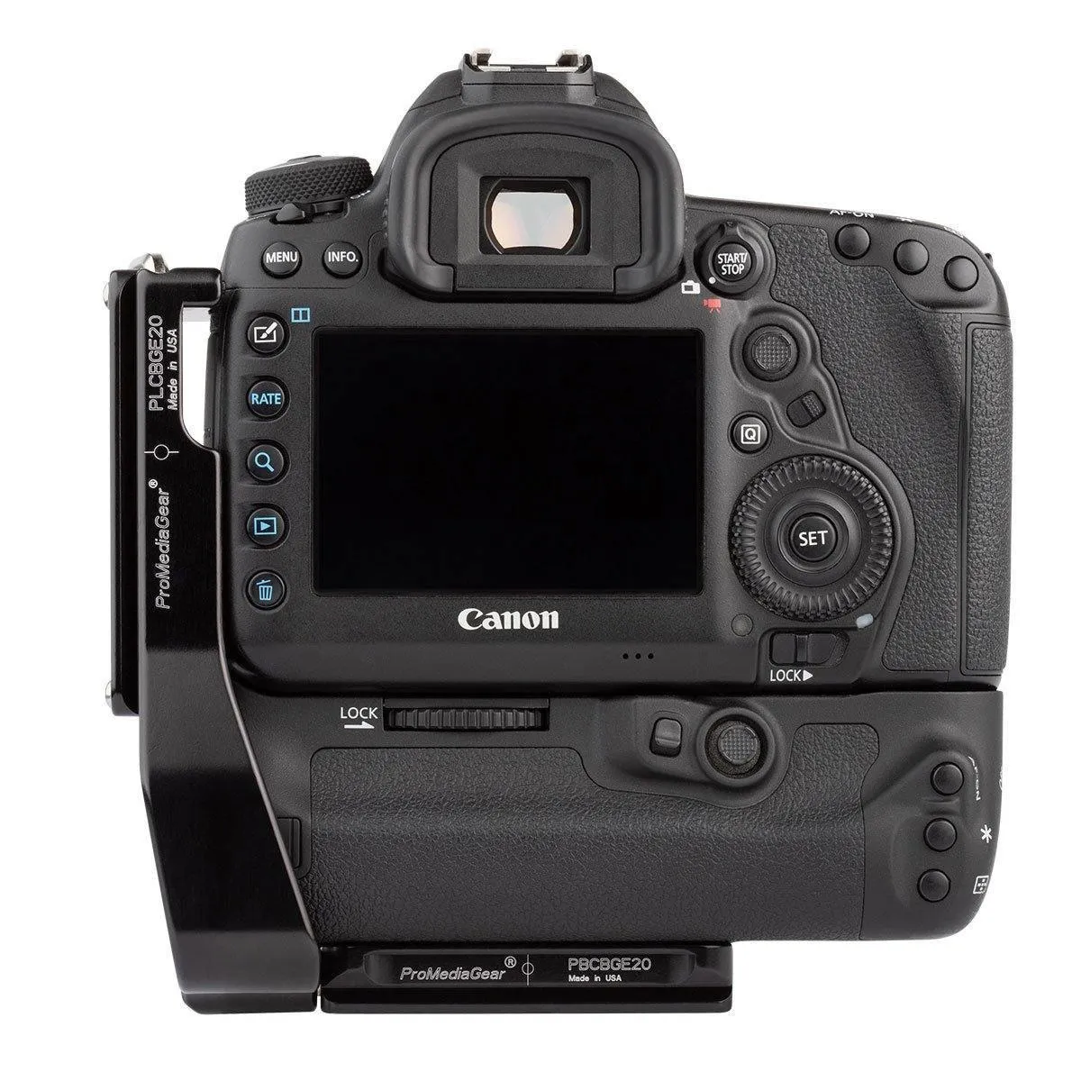 PLCBGE20 Arca-Swiss L-Bracket for Canon 5D IV with BG-E20 Grip