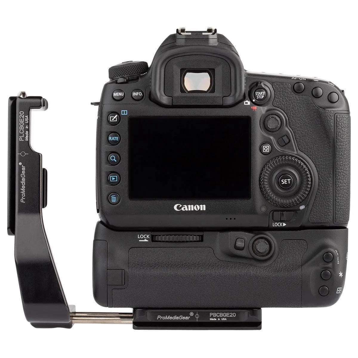 PLCBGE20 Arca-Swiss L-Bracket for Canon 5D IV with BG-E20 Grip
