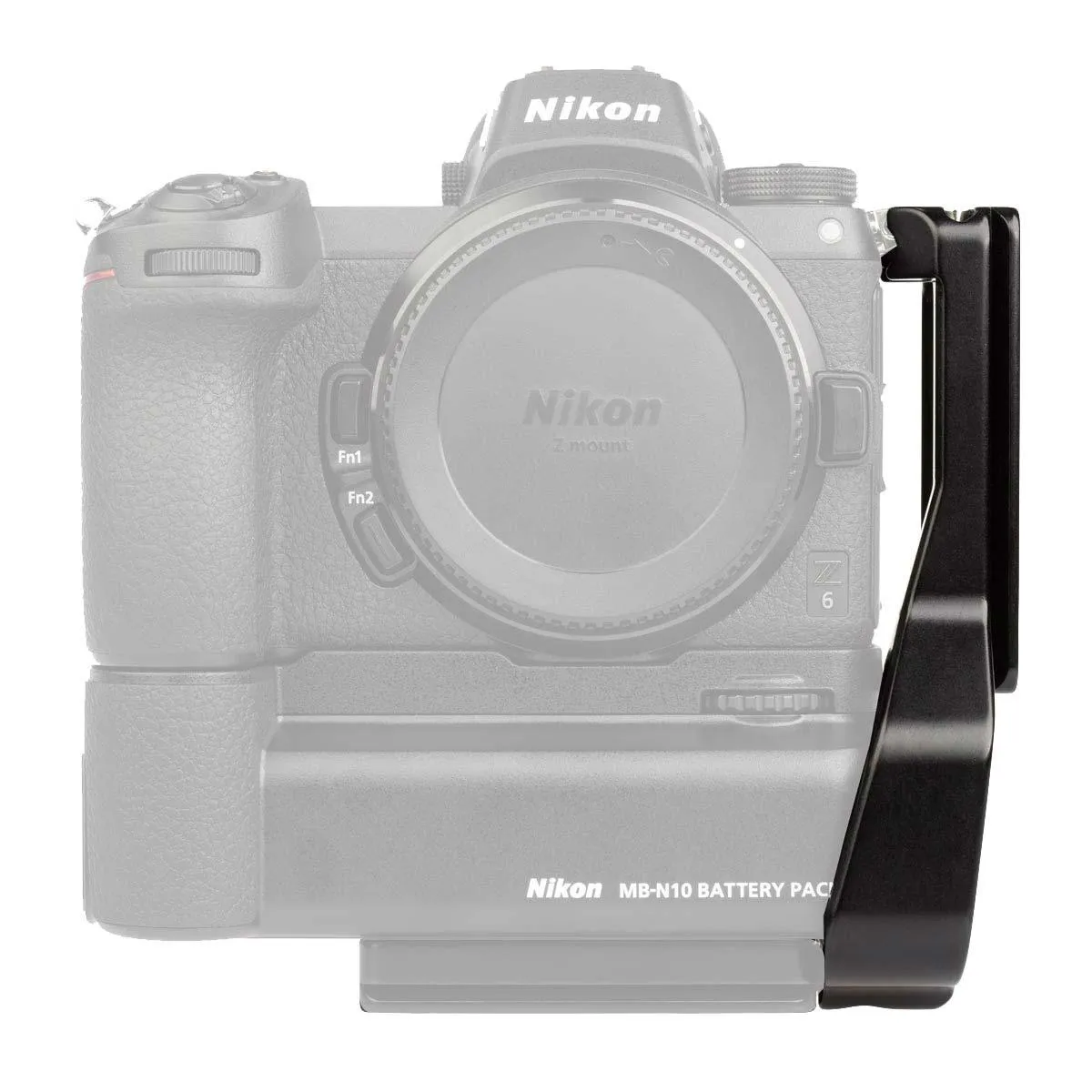 PLNMBN10 L-Bracket plate for Nikon Z6 and Z7 Original and Mark II with MB-N10 Battery Pack Grip