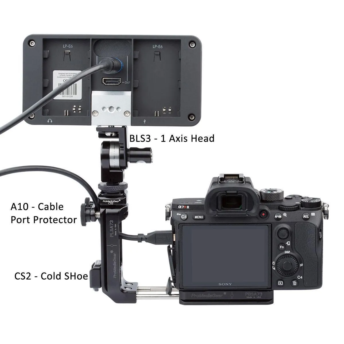 PLSA73 Arca-Swiss L-Bracket for Sony Alpha A7 III/A7R III