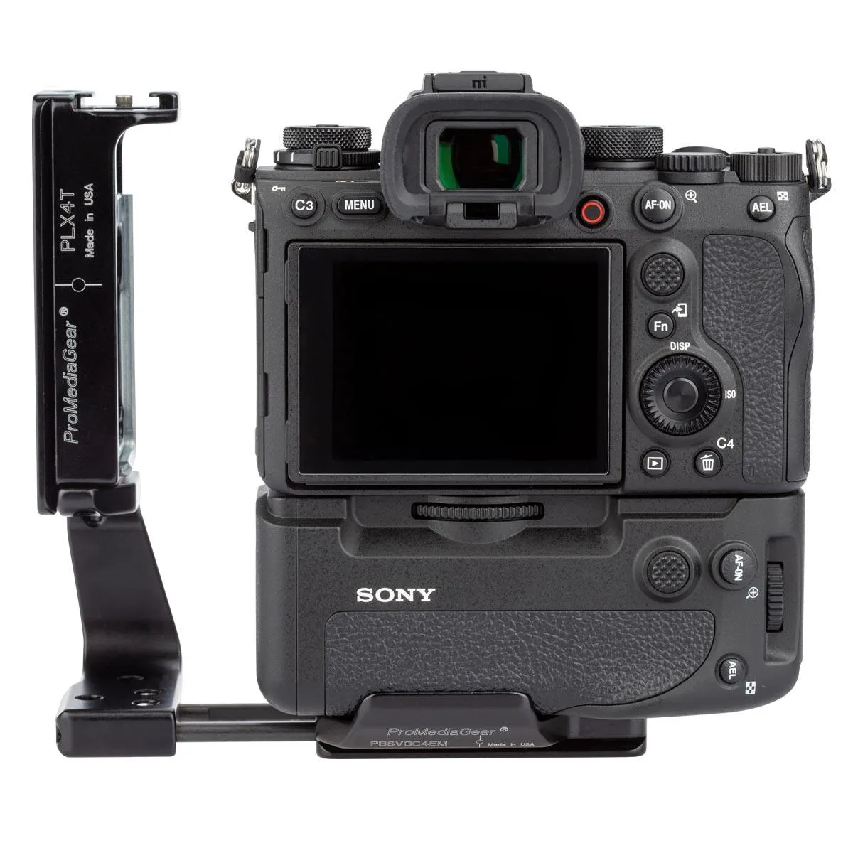PLSX4T Arca-Swiss L-Bracket for Sony A1 and A7 IV with VG-C4EM Vertical Battery Grip
