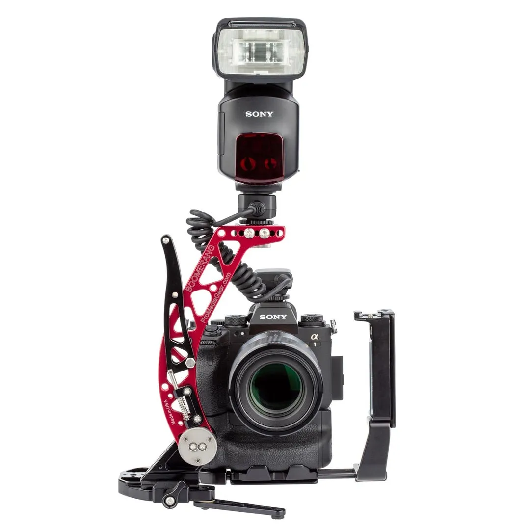 ProMediaGear PLSX4T L-Bracket L-Plate for Sony Alpha a1 with VG-C4EM Vertical Battery Grip, Arca-Type, SS2 Strap Port