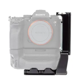 ProMediaGear PLSX4T L-Bracket L-Plate for Sony Alpha a1 with VG-C4EM Vertical Battery Grip, Arca-Type, SS2 Strap Port