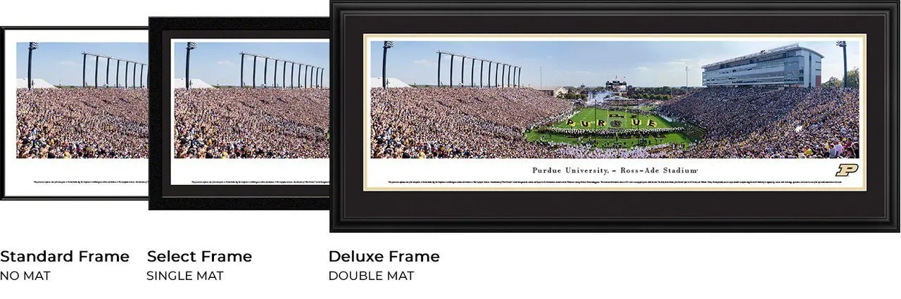 Purdue Football - "End Zone" Panorama Framed Print