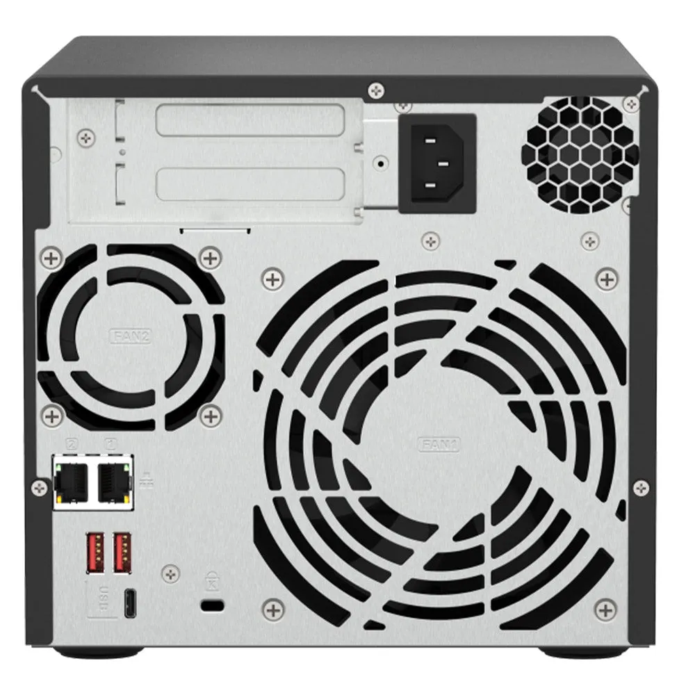 QNAP TS-473A-SW5T 4-Bay Cloud Storage NAS Enclosure   QSW-1105-5T Switch 5 Port