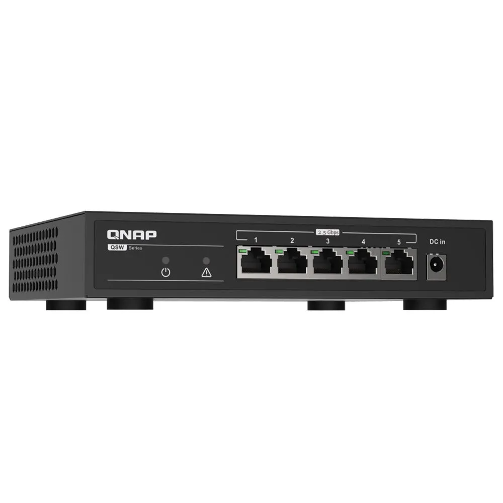 QNAP TS-473A-SW5T 4-Bay Cloud Storage NAS Enclosure   QSW-1105-5T Switch 5 Port