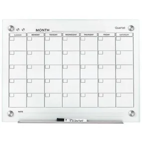 Quartet Infinity Glass Calendar Board 450 X 600Mm