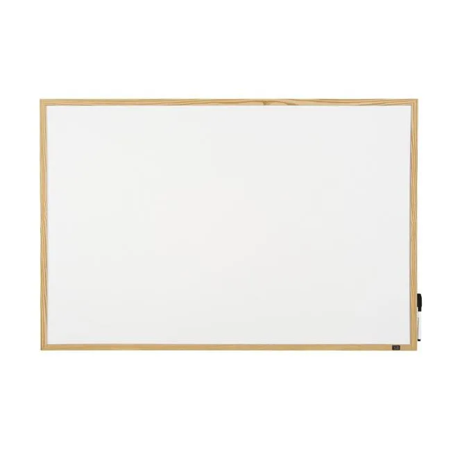 Quartet whiteboard pine frame 600x900mm