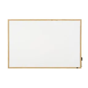 Quartet whiteboard pine frame 600x900mm