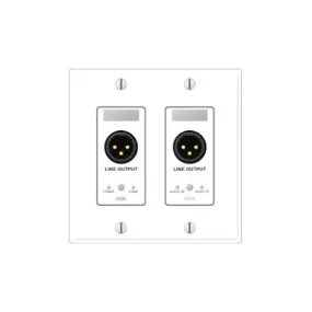 Rane RAD4 Remote Audio Device -2 XLR Line Level Outputs - White