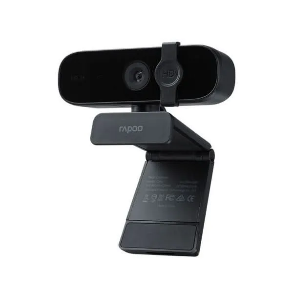 RAPOO C280 WEBCAM USB HD 2KSUPPORT CAMERA BUILT-IN OMNIDIRECTIONAL DUAL NOISE REDUCTION MICROPHONE