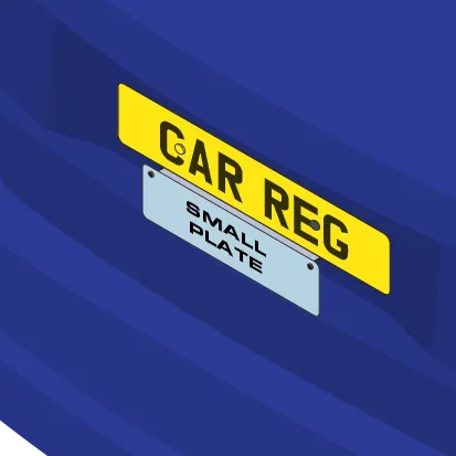 Rear/Front Taxi Plate Holder/Bracket - For Small Licence Plates - BR-E