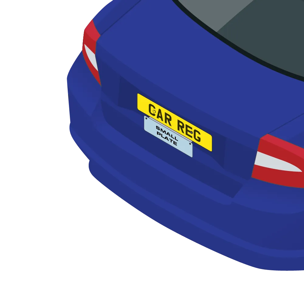 Rear/Front Taxi Plate Holder/Bracket - For Small Licence Plates - BR-E