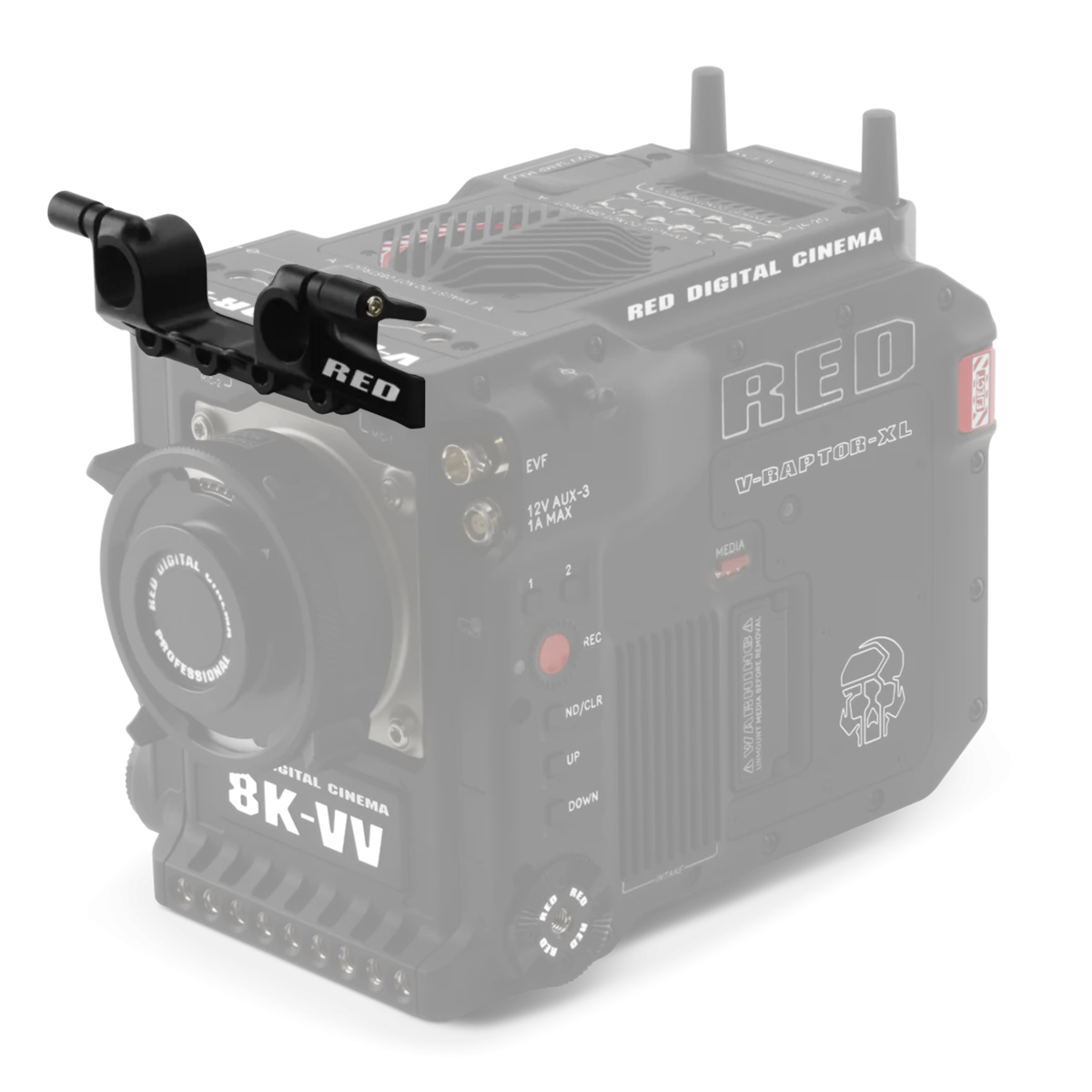 RED V-RAPTOR XL Top 15mm LWS Rod Support Bracket