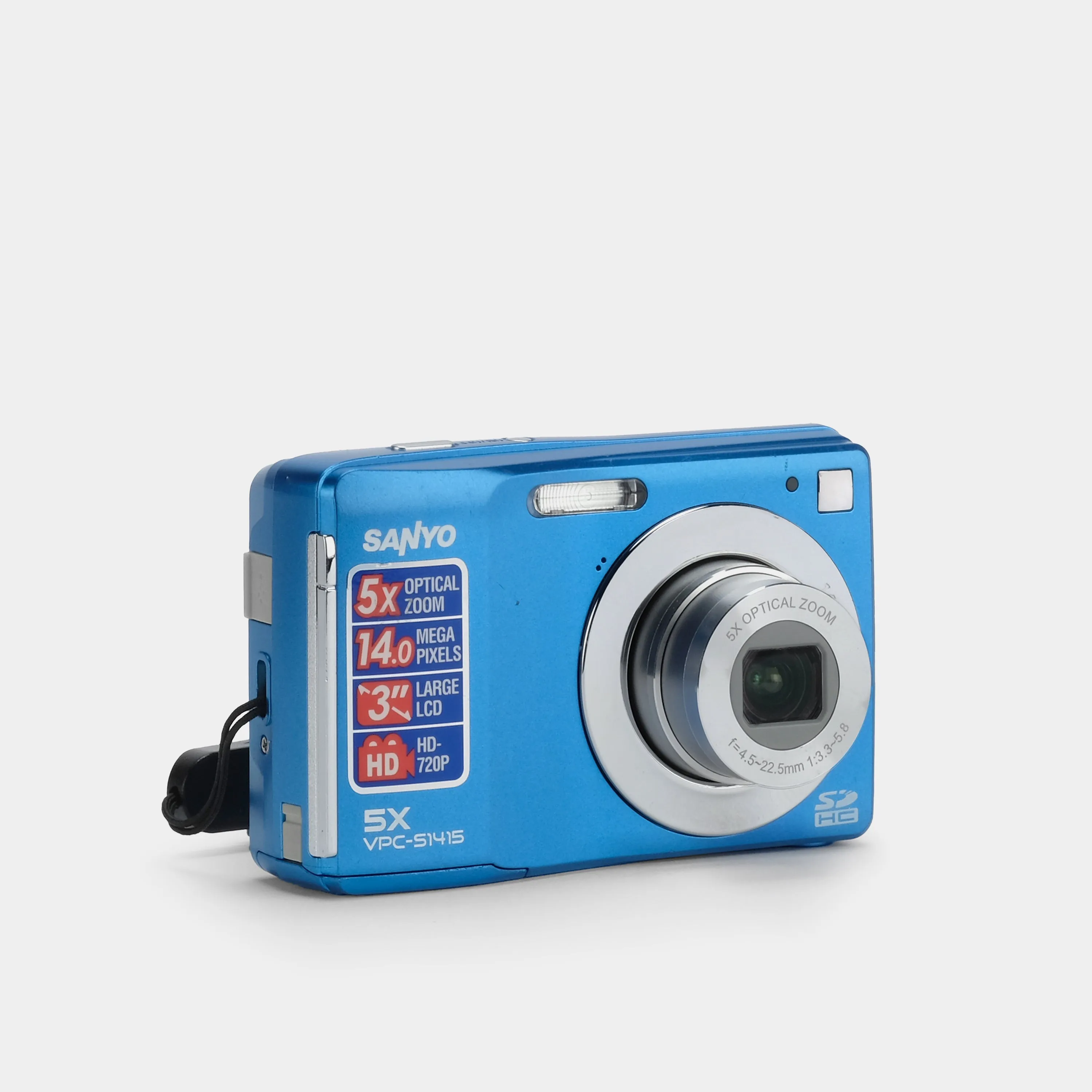 Sanyo VPC-S1415 Blue Digital Point and Shoot Camera