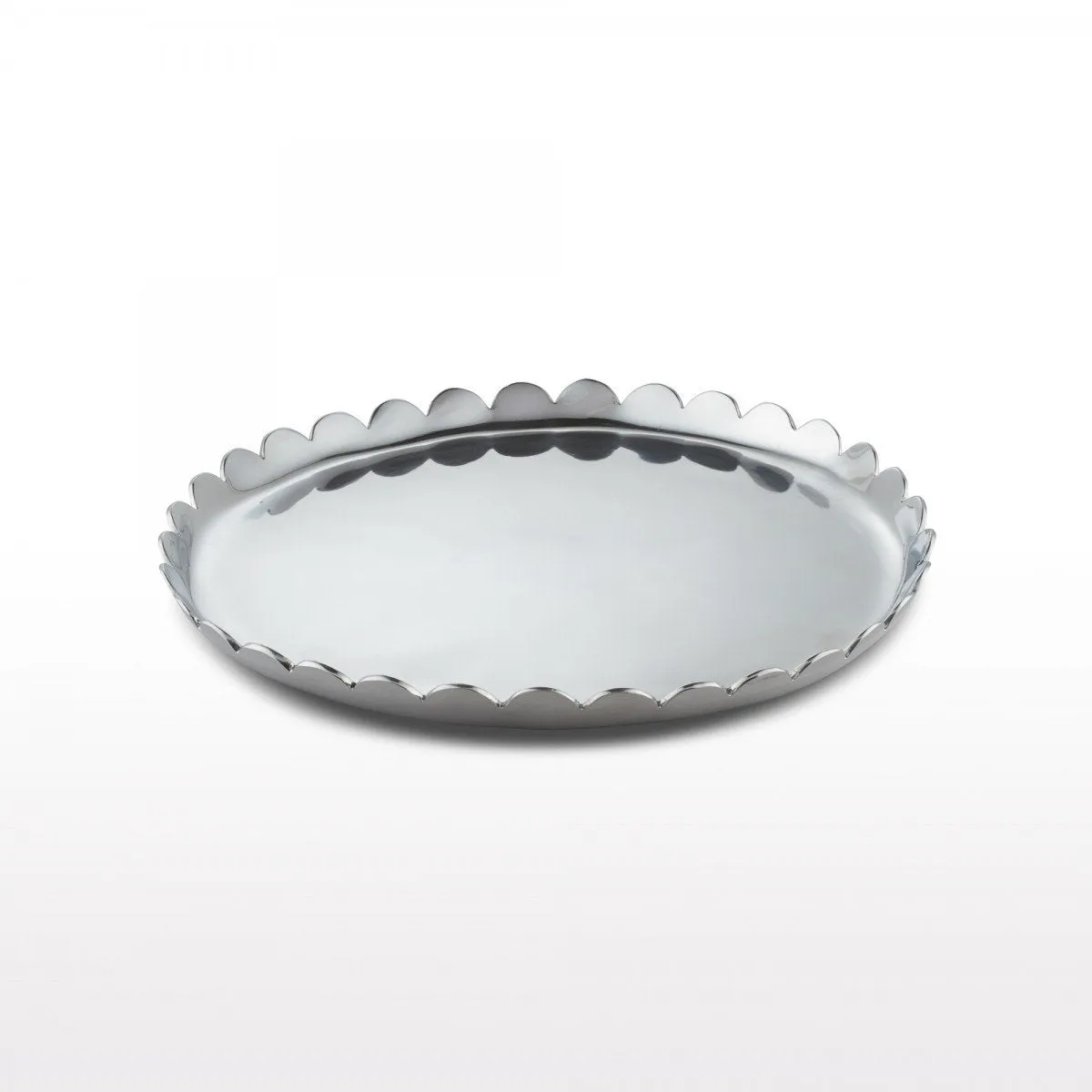 Scallop Round Trays