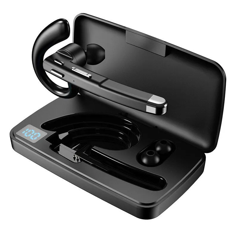 Smart Digital Display Single-ear Wireless Headset; Long Battery Life; Automatic Noise Reduction; IPX7 Waterproof
