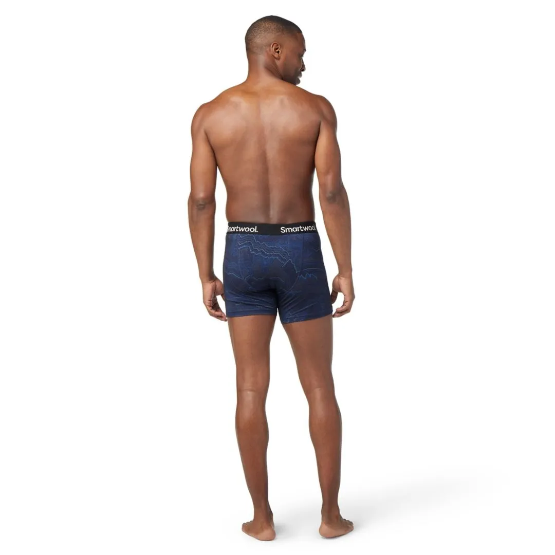 Smartwool Men&#x27;s Merino Print Boxer Brief Boxed Deep Navy Digital Summit Print | Buy Smartwool Men&#x27;s Merino Print Boxer Brief Boxed Deep Navy Digital Summit Print here | Outnorth